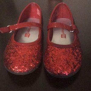 Red Glitter Mary Janes - Dorothy Wizard of Oz